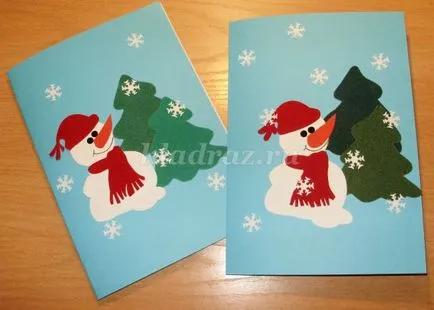Коледни картички със собствените си ръце