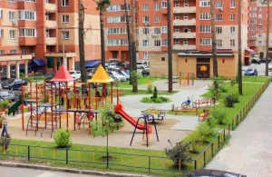 Zona pentru toată casă într-o clădire de apartamente, care este parte