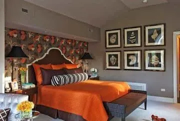 Wallpaper в спалнята комбинирана снимка декоративен дизайн различните комбинации, комбинацията от един на друг,