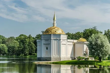 Pavilon „Törökfürdő” Puskin leírás, történelem, városnézés, pontos címe