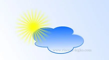 Как да се направи облаци и слънце прогресивни Inkscape