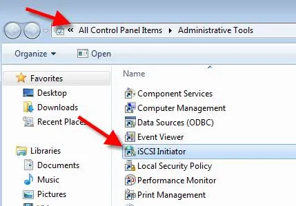 Conectați Windows 7 la san iSCSI, System Administrator