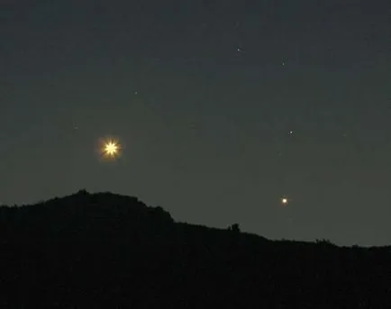 Seara puteți viziona Mercur și Venus