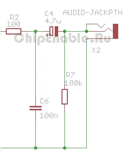 Egyszerű audio erősítővel op amp lm833