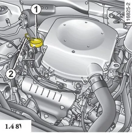 Verificarea și completarea uleiului Renault Simbol - simbol Renault (simbol)