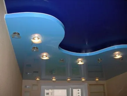 Многостепенното тавани - какви материали са направени и как изглеждат