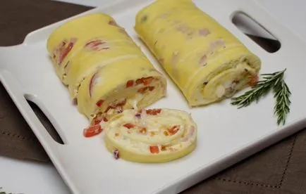 Rețete rulouri omletă umplute cu secrete și ingrediente alegere