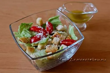 Salata pentru copii - salata Caesar cu piept de pui, gospodinele Mondială