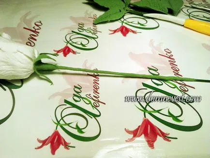 Roses polimer agyag esküvői csokor, menyasszony ház