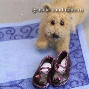 Cum de a face pantofi pentru păpuși cu propriile mâini, jucării și jocuri cu mâinile moi și jucării tricotate,