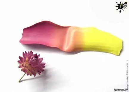 Immortelle virág fülbevaló készült polimer agyag, a mester osztály - Ékszer - polimer agyag -