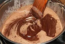 glazura de ciocolata pentru tort - reteta cu pas cu pas fotografii