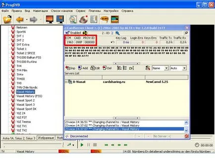 TV prin satelit în Belarus și România - Instrucțiuni de configurare Cardsharing pe harta cerului DVB-