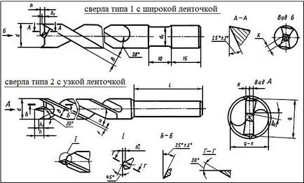 Wood бормашини спирала (спирална), с голям диаметър, дължина и други