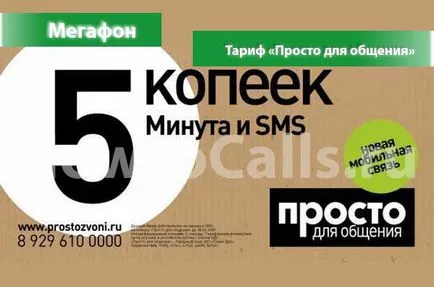 Tarif „Doar pentru a vorbi“ pe un megafon - descriere tarifară a modului în care să se conecteze și cum să dezactivați rata