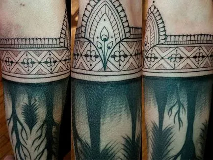 Tattoo körül a kar (30 fotó) - tetoválás