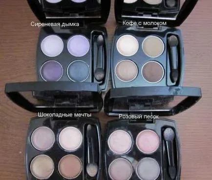 Eyeshadow avon patru culori - cvartet meu - vise ciocolata, nisip roz, cafea cu lapte,