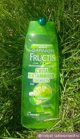 Consolidarea șampon FRUCTIS Garnier - puterea de vitamine prospețime - - comentarii, fotografii și preț