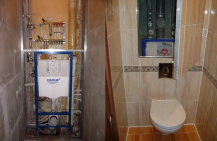 WC agățat cu instalarea de un pick mai bun pentru apartamente