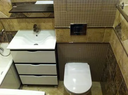 WC agățat cu instalarea de un pick mai bun pentru apartamente