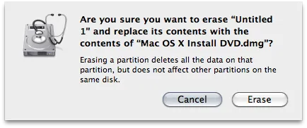 Telepítse a Mac OS X egy külső usb-drive