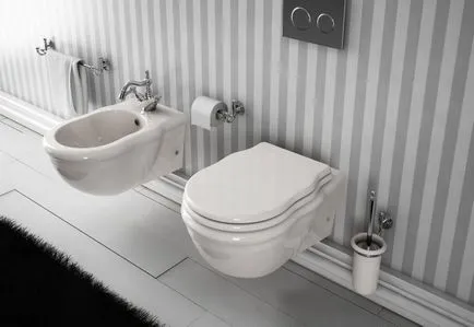 WC agățat cu instalarea de un pick mai bun pentru apartamente