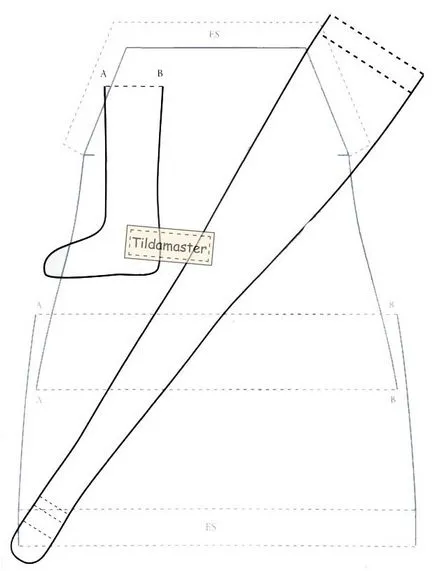 Model marinari cu desene de tigla, maestru tilda (tildamaster)