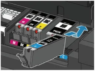 Смяна на касетите с мастило в принтера CANON PIXMA mx924 на