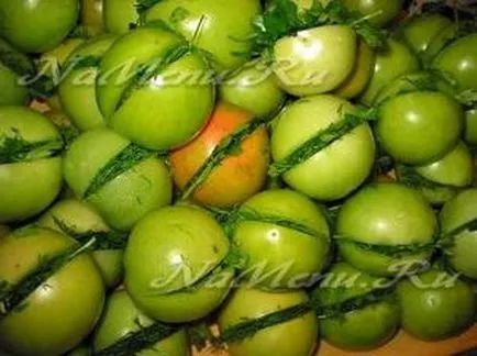 Zöld paradicsom télen receptek fotókkal