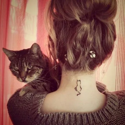 20 tatuaje minimaliste pentru iubitorii de pisici