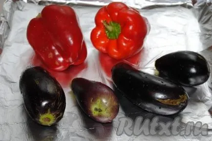 Padlizsán kaviár sült zöldségek - recept fotókkal