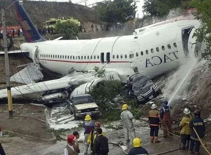 mituri accident de avion și fapte