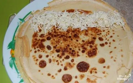Палачинки със сьомга и сирене - стъпка по стъпка рецепта със снимки на