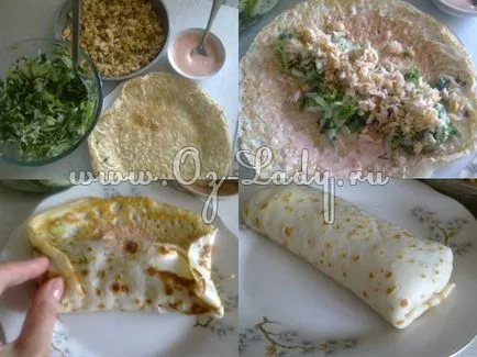 Pancake shawarma modul de a găti shawarma în clătite