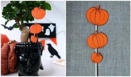 decor de Halloween pe mâinile sale - idei simple