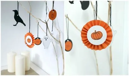 decor de Halloween pe mâinile sale - idei simple