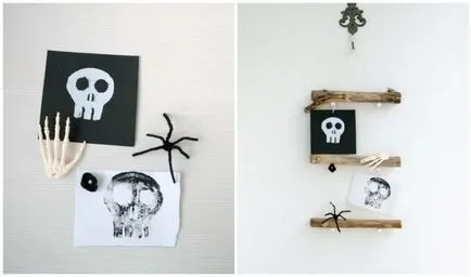 decor de Halloween pe mâinile sale - idei simple