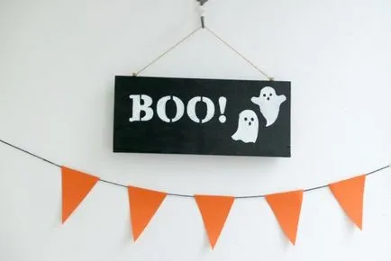 decor de Halloween pe mâinile sale - idei simple