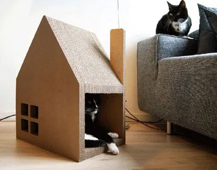 Малка къща за котка със собствените си ръце - блог ветеринари - belanta