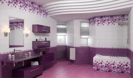 Spanyol csempe a belső a fürdőszobában szoba fotó mozaikok, freskók