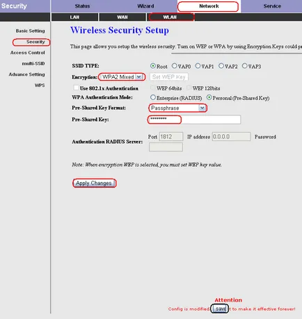 Кръстосвам 5633ne-02 Wi-Fi - настройката за интернет в точка за достъп до Wi-Fi (режим маршрут) на IP-TV