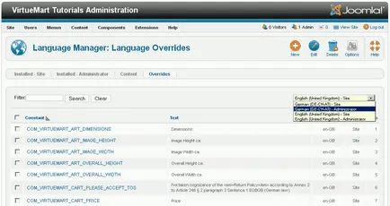 Hogyan felülbírálja joomla VirtueMart nyelvi fájlok