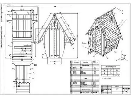 Cum de a construi o toaletă în țară cu propriile lor mâini, construirea unei cabane din lemn, cu o fotografie toaletă,