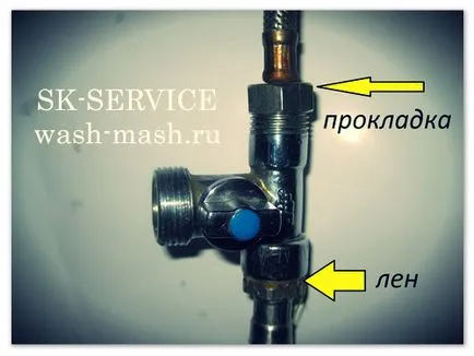 Независимо свързване на пералната машина за водоснабдяване и канализация