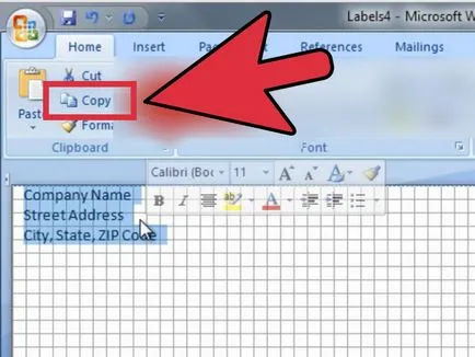 Hogyan hozzunk létre címkéket a Microsoft Word - vripmaster