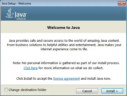 Cum se instalează Java on-line pentru Internet Explorer