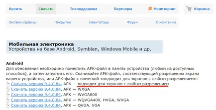 Hogyan kell telepíteni az Android Navitel