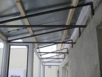 Acoperișul la balcon selectați material pentru acoperișuri și instalarea tehnologiei de învățare - construcții și reparații