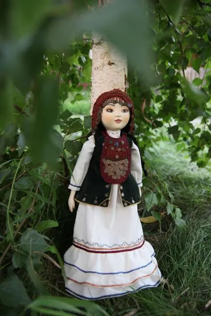 Doll în Bașkiră costum național - Masters Fair - manual, lucrate manual