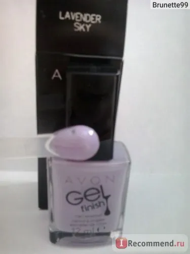 Unghii avon poloneză efect gel de finisare cu gel de unghii smalț - «noi nuanțe iceberg infinit